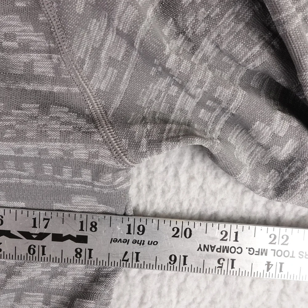 Lululemon Mens Metal Vent Tech 1/2 Zip 2.0 Pullover Grey Geometric Jacquard M